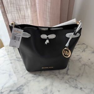 Michael Kors Eden Black Bucket Bag